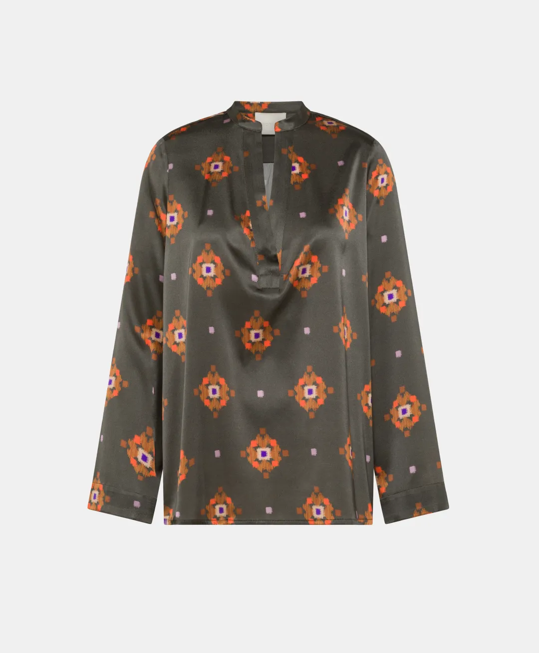 Outlet BLOUSE ATLANTA EN SATIN STRETCH IMPRIMÉ - Femme Chemises Et Blouses