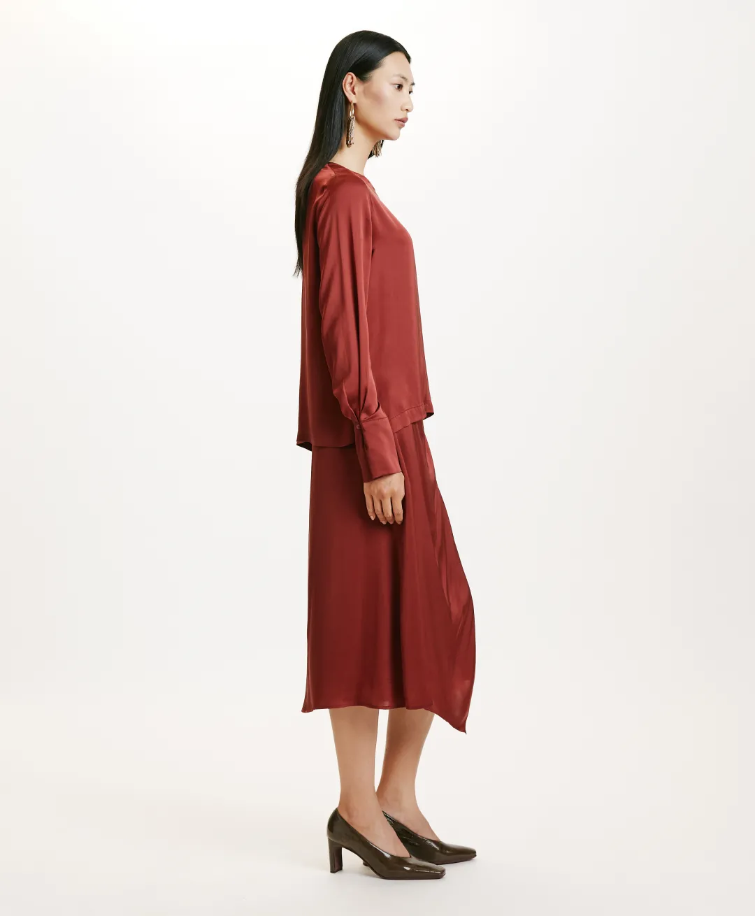 Clearance BLOUSE KENTA EN SOIE LAVÉE - MOÛT DE RAISIN Femme Chemises Et Blouses