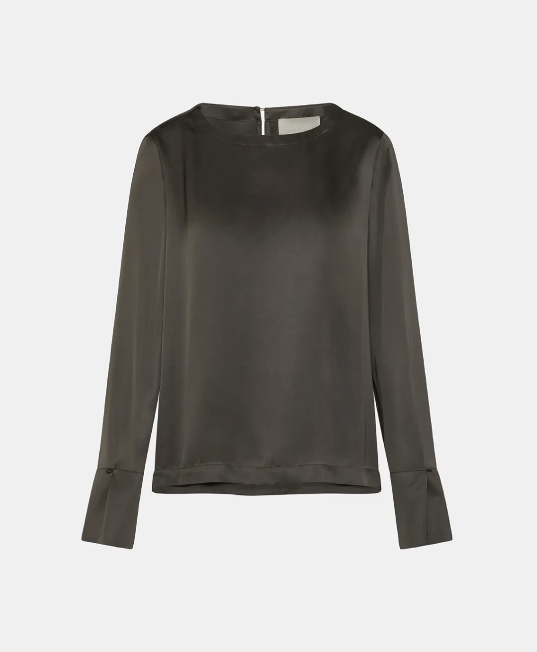 Clearance BLOUSE KENTA EN SOIE LAVÉE - VERT MILITAIRE Femme Chemises Et Blouses