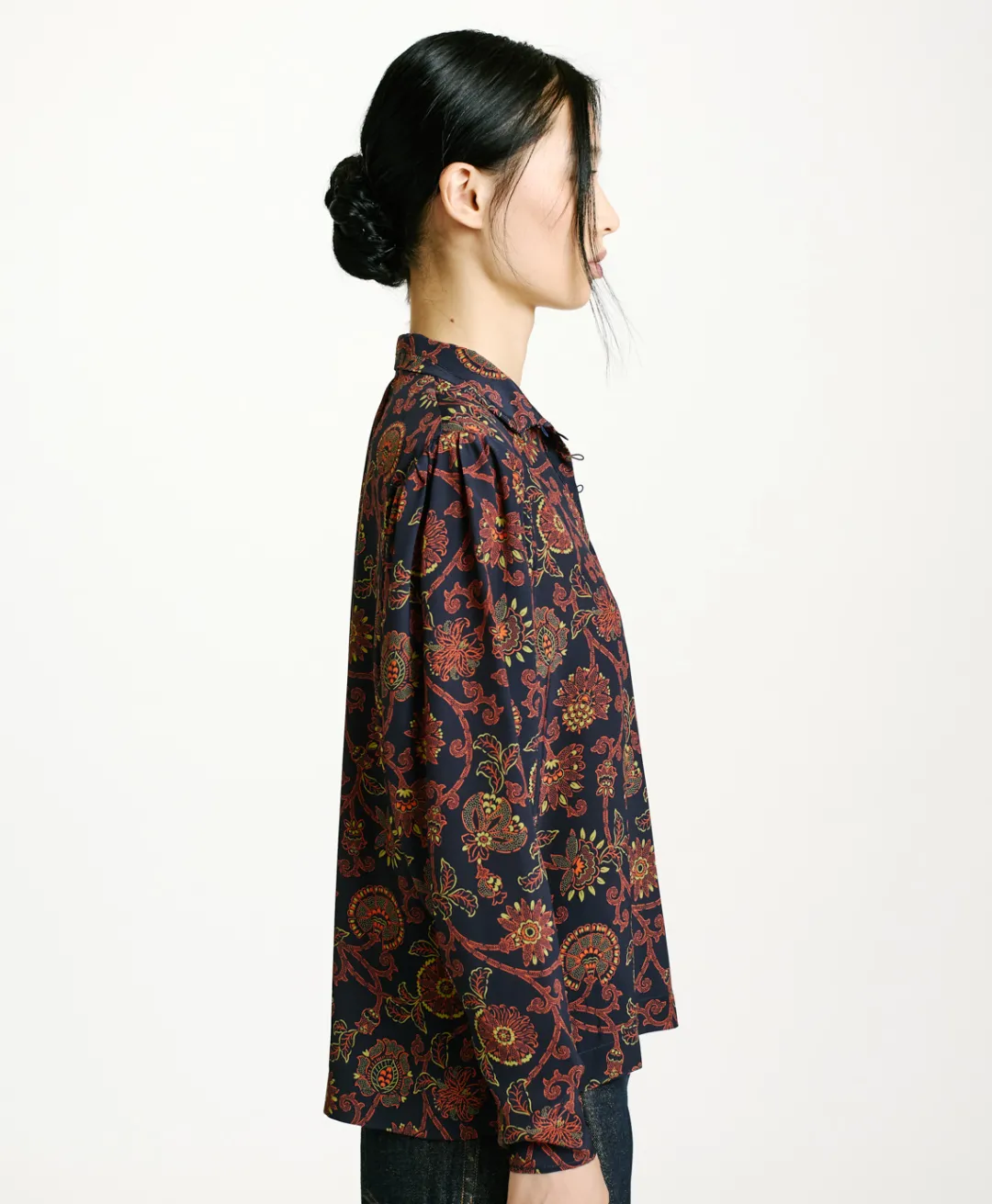 BLOUSE NAGISO EN CRÊPE DE CHINE IMPRIMÉ - Femme Chemises Et Blouses