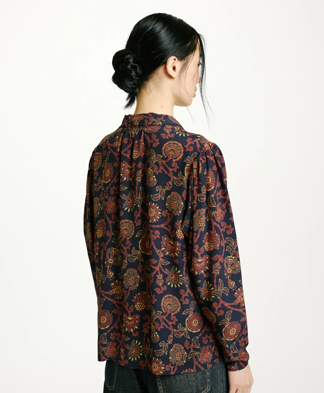 BLOUSE NAGISO EN CRÊPE DE CHINE IMPRIMÉ - Femme Chemises Et Blouses