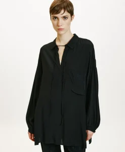 Hot BLOUSE OGATA EN RAYONNE LÉGÈRE UNIE - Femme Chemises Et Blouses