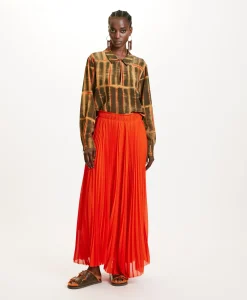 Online BLOUSE SACHI EN CRÊPE DE CHINE IMPRIMÉ - Femme Chemises Et Blouses