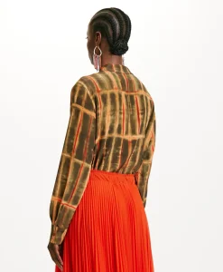 Online BLOUSE SACHI EN CRÊPE DE CHINE IMPRIMÉ - Femme Chemises Et Blouses