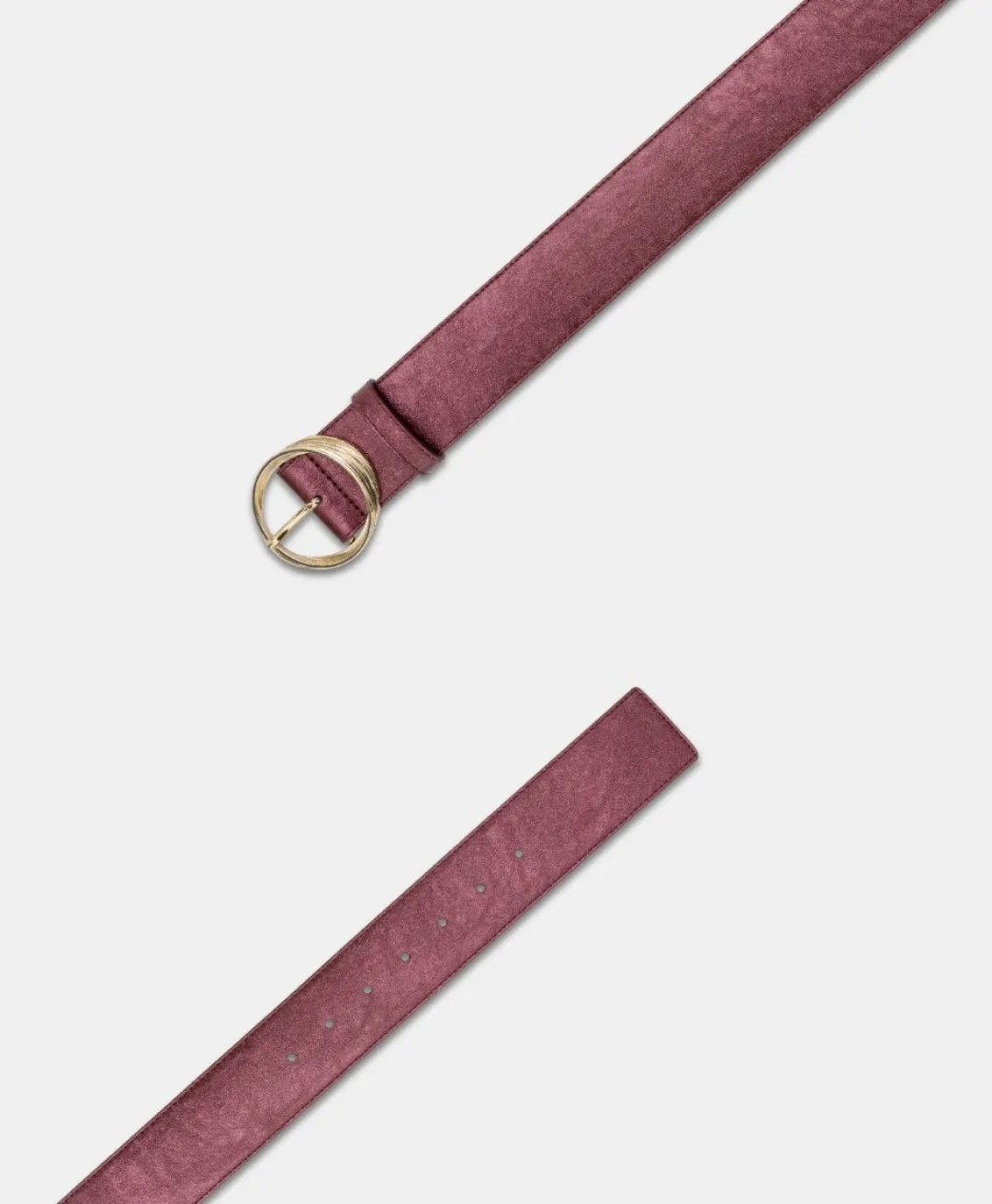 Hot CEINTURE DANSHI EN ÉCO-CUIR LAMINÉ - MOÛT DE RAISIN Femme Ceintures