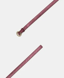 Hot CEINTURE SOBA EN ÉCO-CUIR LAMINÉ - MOÛT DE RAISIN Femme Ceintures