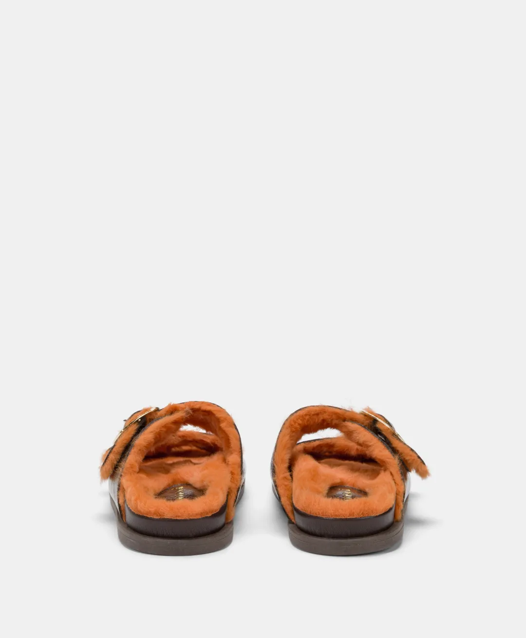 Online CHAUSSURES HAGI EN CUIR NAPLAK - BRUN FONCÉ/ORANGE Femme Chaussures