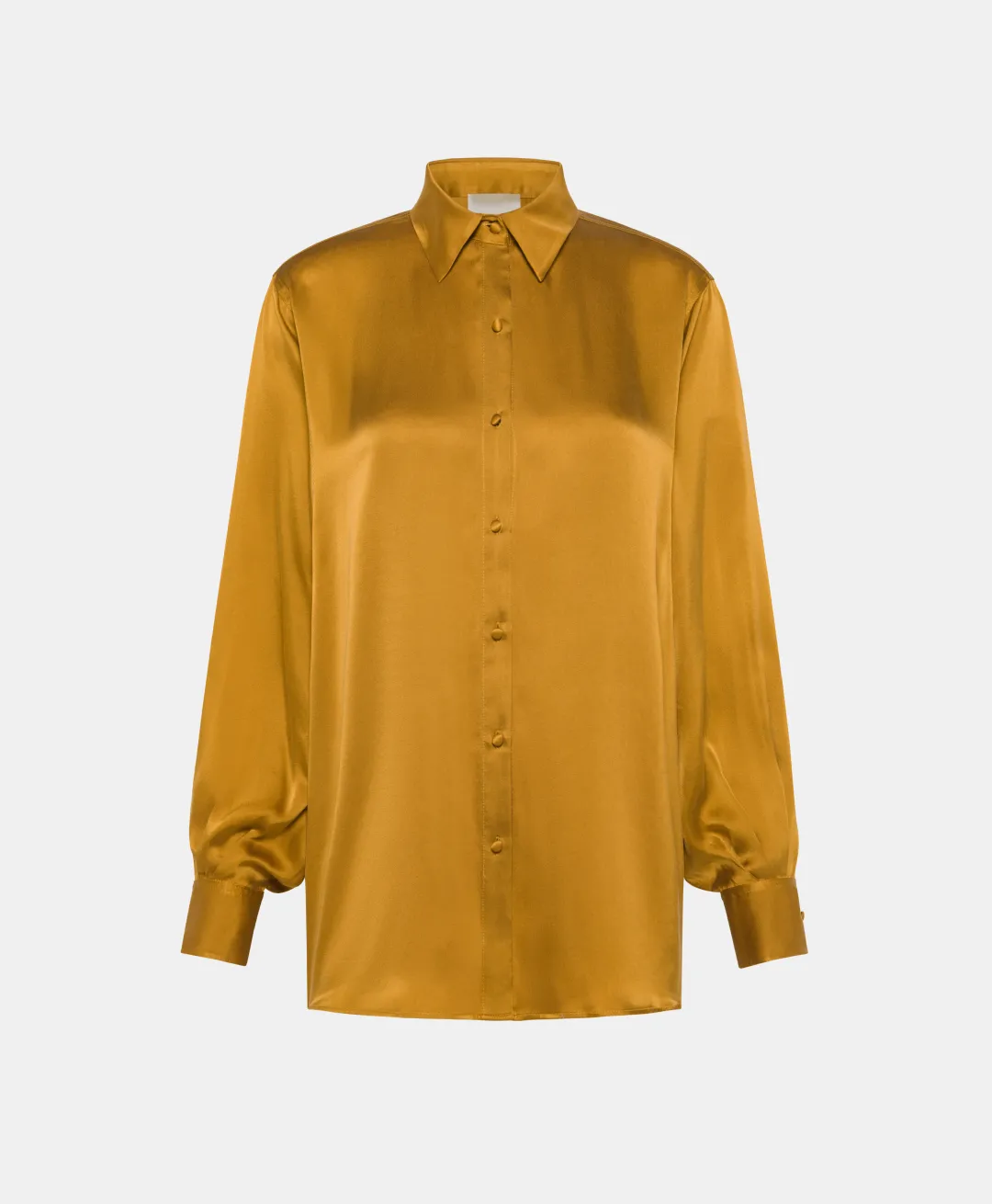 New CHEMISIER AKEMI EN SOIE SANDWASHED UNIE - Femme Chemises Et Blouses