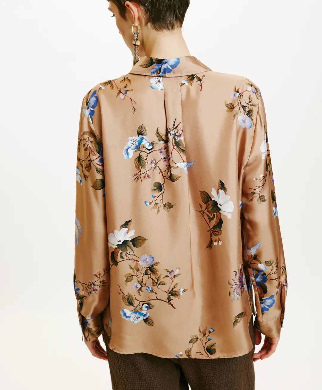 Hot CHEMISIER ARLES EN SERGÉ DE SOIE IMPRIMÉ - Femme Chemises Et Blouses