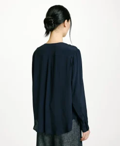 Best CHEMISIER DARUMA EN ACÉTATE/SOIE UNI - Femme Chemises Et Blouses