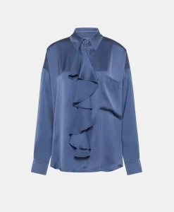 New CHEMISIER FUJITA EN SOIE LAVÉE - PAPIER SUCRE Femme Chemises Et Blouses
