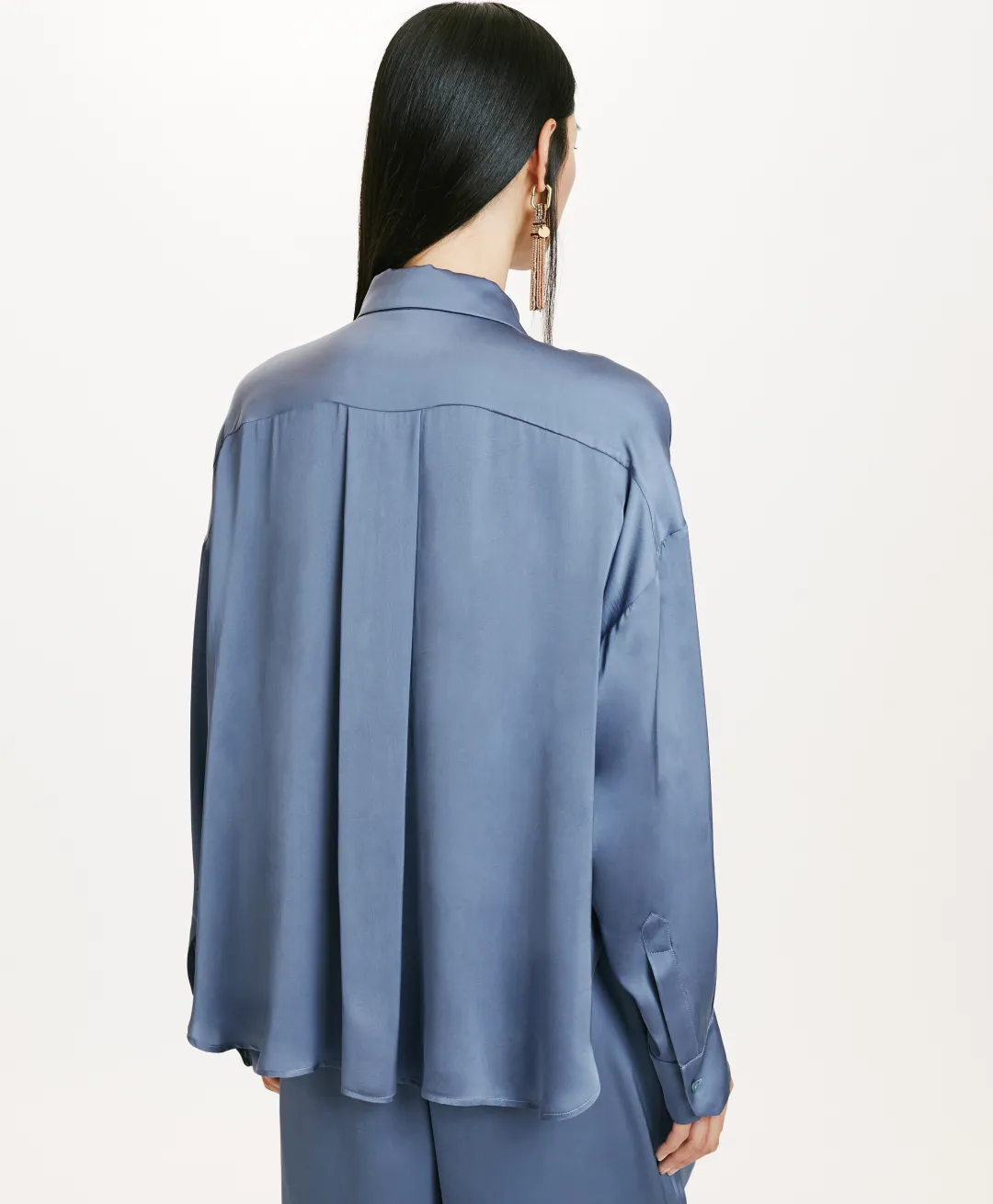 New CHEMISIER FUJITA EN SOIE LAVÉE - PAPIER SUCRE Femme Chemises Et Blouses