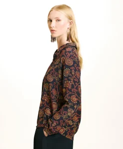 Best CHEMISIER MEUDON EN CRÊPE DE CHINE IMPRIMÉ - Femme Chemises Et Blouses