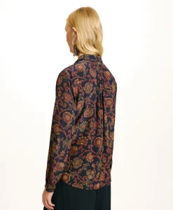 Best CHEMISIER MEUDON EN CRÊPE DE CHINE IMPRIMÉ - Femme Chemises Et Blouses