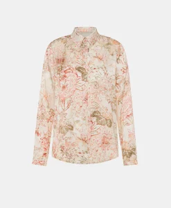 Discount CHEMISIER MEUDON EN VISCOSE JACQUARD IMPRIMÉE - MULTICOLORE ROSE Femme Chemises Et Blouses