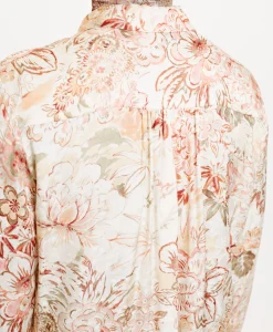 Discount CHEMISIER MEUDON EN VISCOSE JACQUARD IMPRIMÉE - MULTICOLORE ROSE Femme Chemises Et Blouses