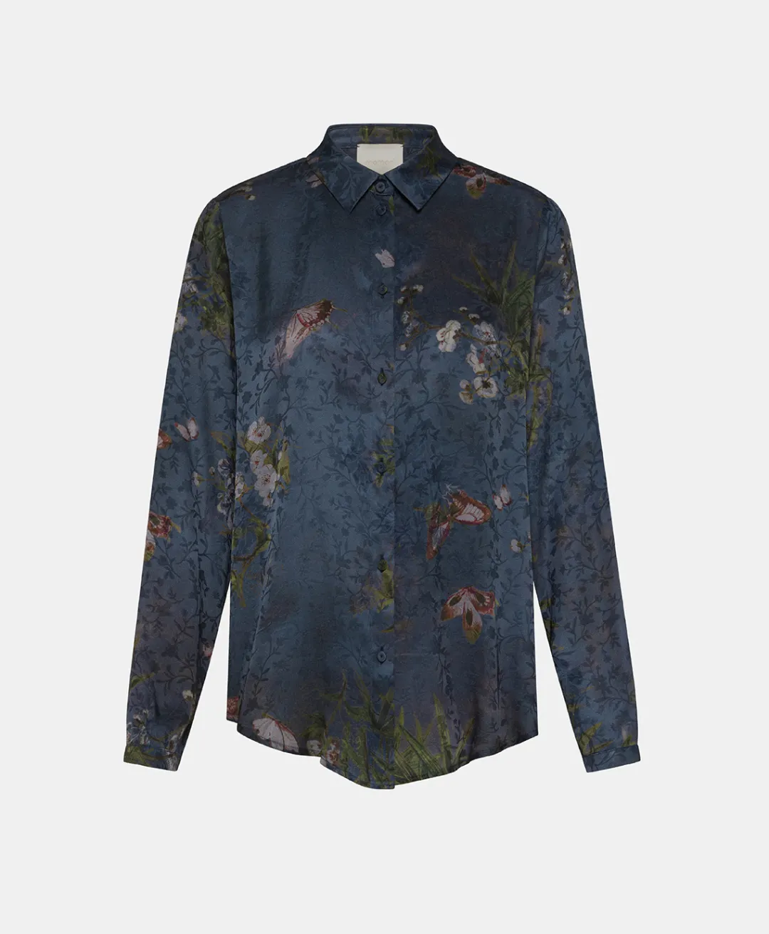 Best CHEMISIER MEUDON EN VISCOSE JACQUARD IMPRIMÉE - MULTICOLORE GRIS POUSSIÉREUX Femme Chemises Et Blouses