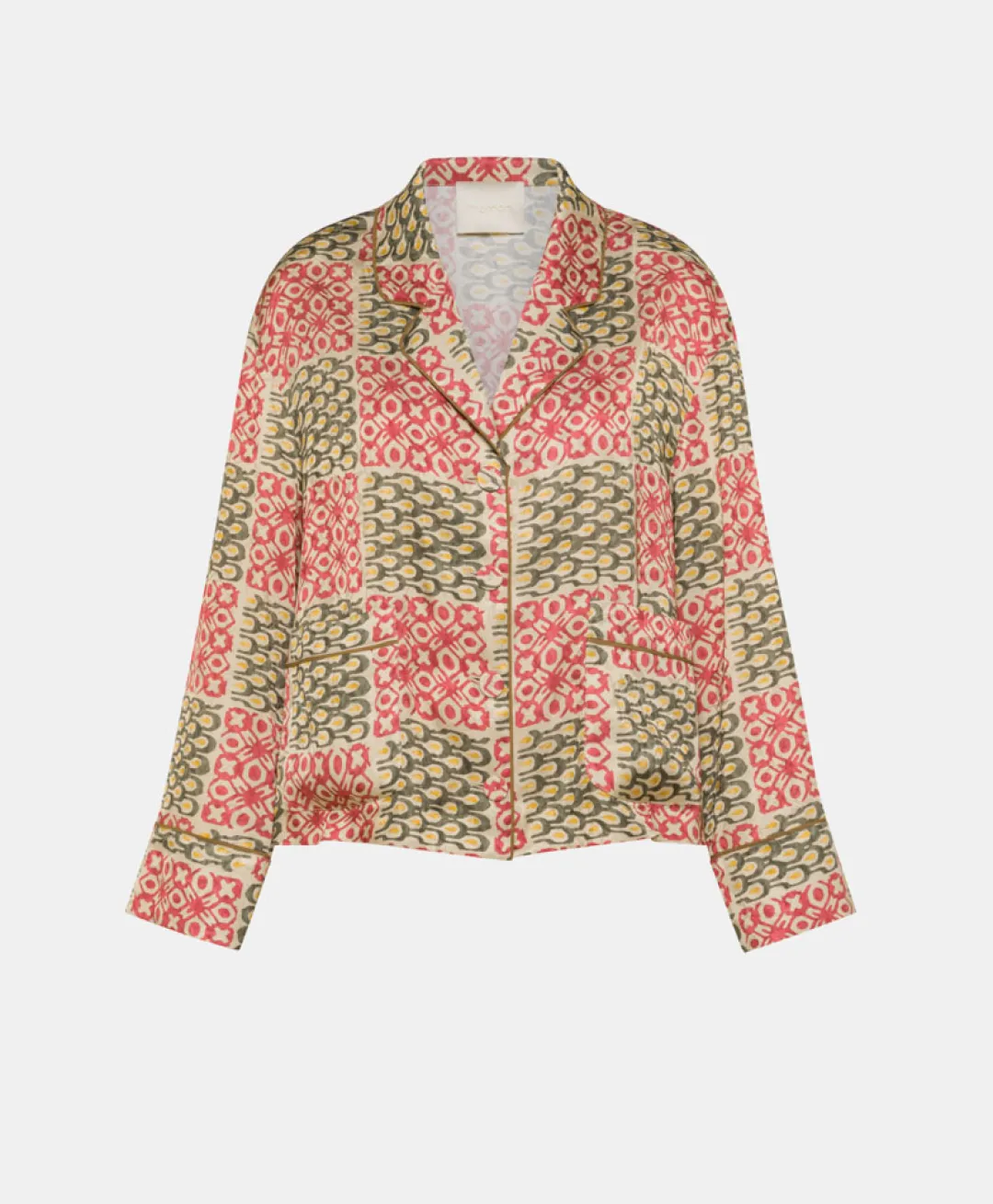 New CHEMISIER SAYA EN VISCOSE JACQUARD IMPRIMÉE - Femme Chemises Et Blouses