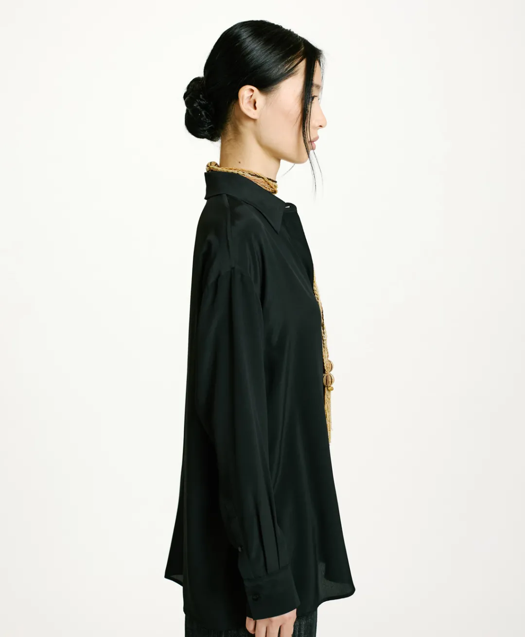 Hot CHEMISIER SAYONARA EN ACÉTATE/SOIE UNI - Femme Chemises Et Blouses