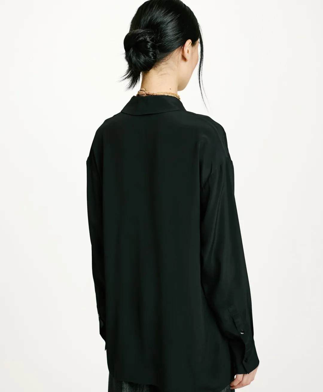 Hot CHEMISIER SAYONARA EN ACÉTATE/SOIE UNI - Femme Chemises Et Blouses