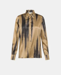 Discount CHEMISIER SIMON EN SATIN STRETCH IMPRIMÉ - Femme Chemises Et Blouses