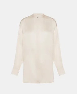 CHEMISIER SORA EN SOIE LAVÉE - CRÈME Femme Chemises Et Blouses