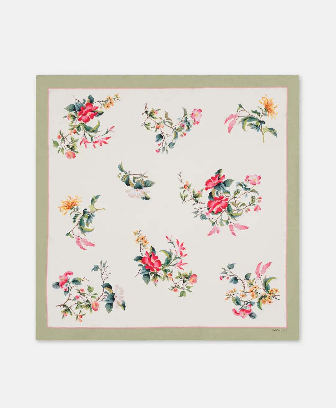 Best FOULARD NIPPONIA EN SOIE - CRÈME/ROUGE Femme Écharpes