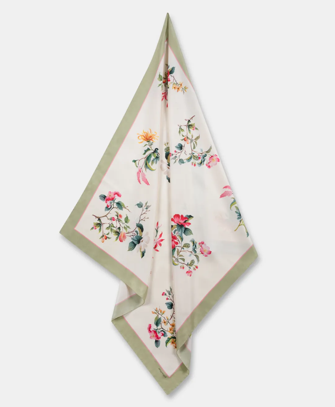 Best FOULARD NIPPONIA EN SOIE - CRÈME/ROUGE Femme Écharpes