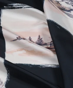FOULARD NIPPONIA EN SOIE - MULTICOLORE NOIR Femme Costumes