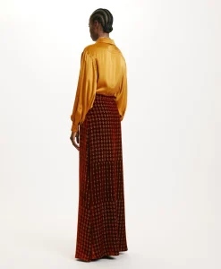 Outlet JUPE DORESU EN VELOURS MÉLANGE DE SOIE MATELASSÉ - Femme Jupes Et Shorts