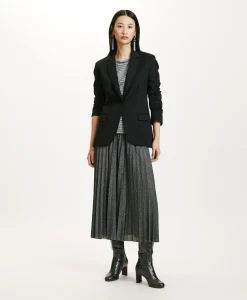 Sale JUPE EMI EN JERSEY LUREX - GRIS FONCÉ Femme Jupes Et Shorts