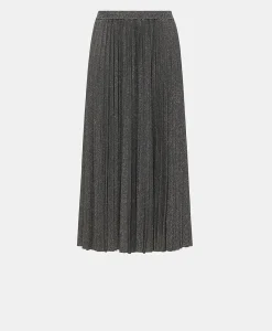 Sale JUPE EMI EN JERSEY LUREX - GRIS FONCÉ Femme Jupes Et Shorts