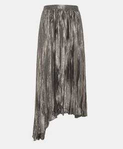 Outlet JUPE EVALINE PLISSÉE EN LAMINÉ FLUIDE - Femme Jupes Et Shorts