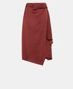 Hot JUPE JUN EN SOIE LAVÉE - MOÛT DE RAISIN Femme Jupes Et Shorts
