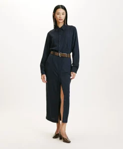 JUPE NOA EN SERGÉ DE LAINE RAYÉ - Femme Costumes