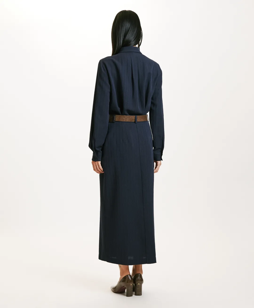 JUPE NOA EN SERGÉ DE LAINE RAYÉ - Femme Costumes