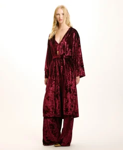 Clearance MANTEAU CALLA EN VELOURS STRETCH - Femme Manteaux