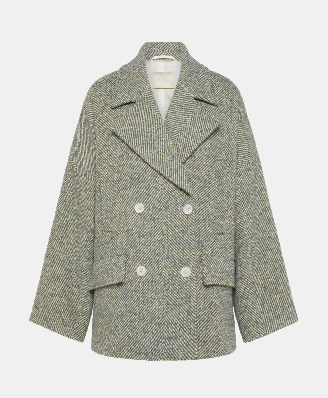 Best MANTEAU ICHIKA BIS EN CHEVRON BICOLORE - CÉRULÉEN MULTICOLORE Femme Manteaux