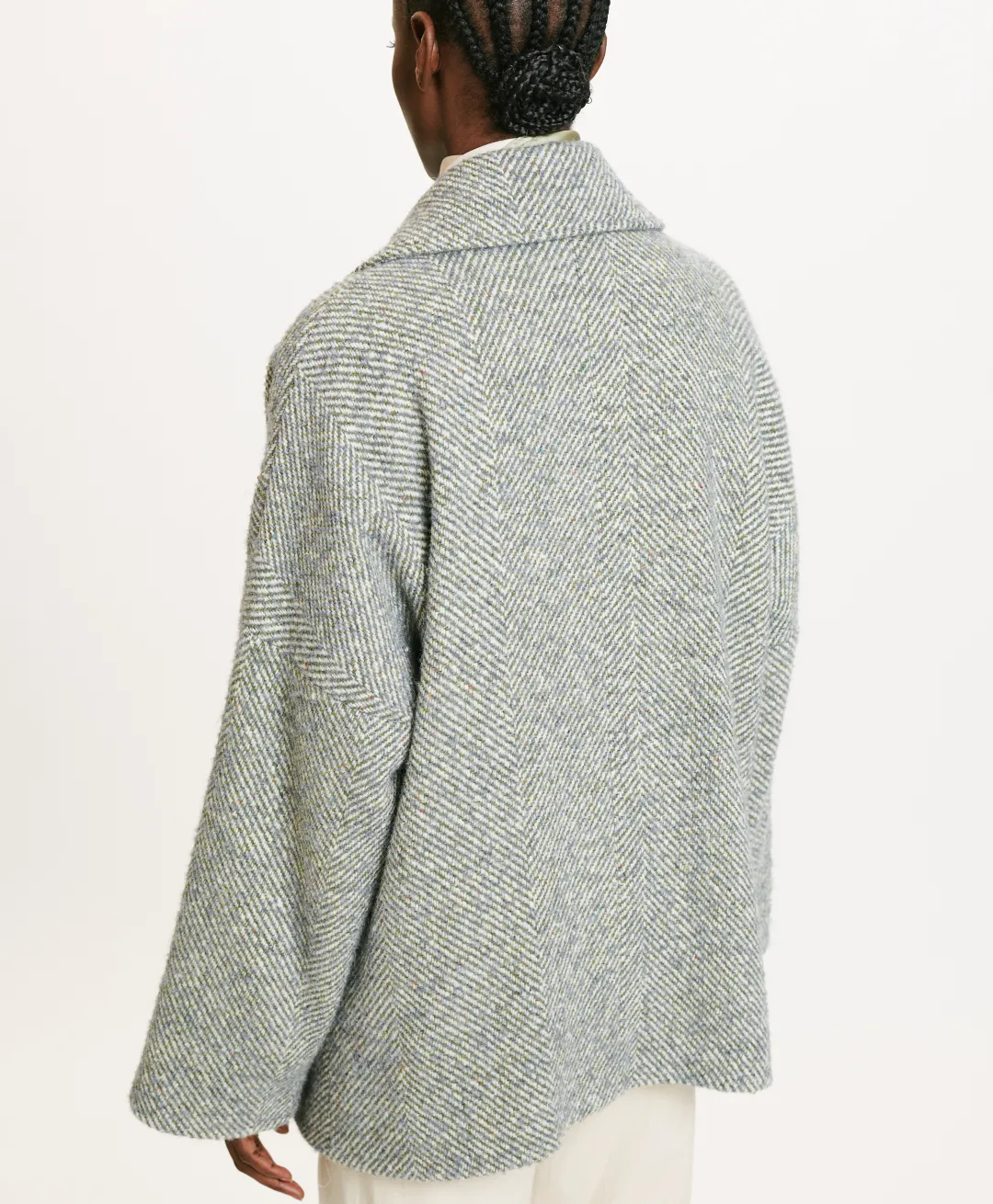 Best MANTEAU ICHIKA BIS EN CHEVRON BICOLORE - CÉRULÉEN MULTICOLORE Femme Manteaux