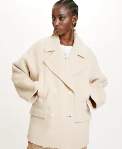 Hot MANTEAU ICHIKA BIS EN PANNE DOUBLE LAINE ALPAGA - Femme Manteaux