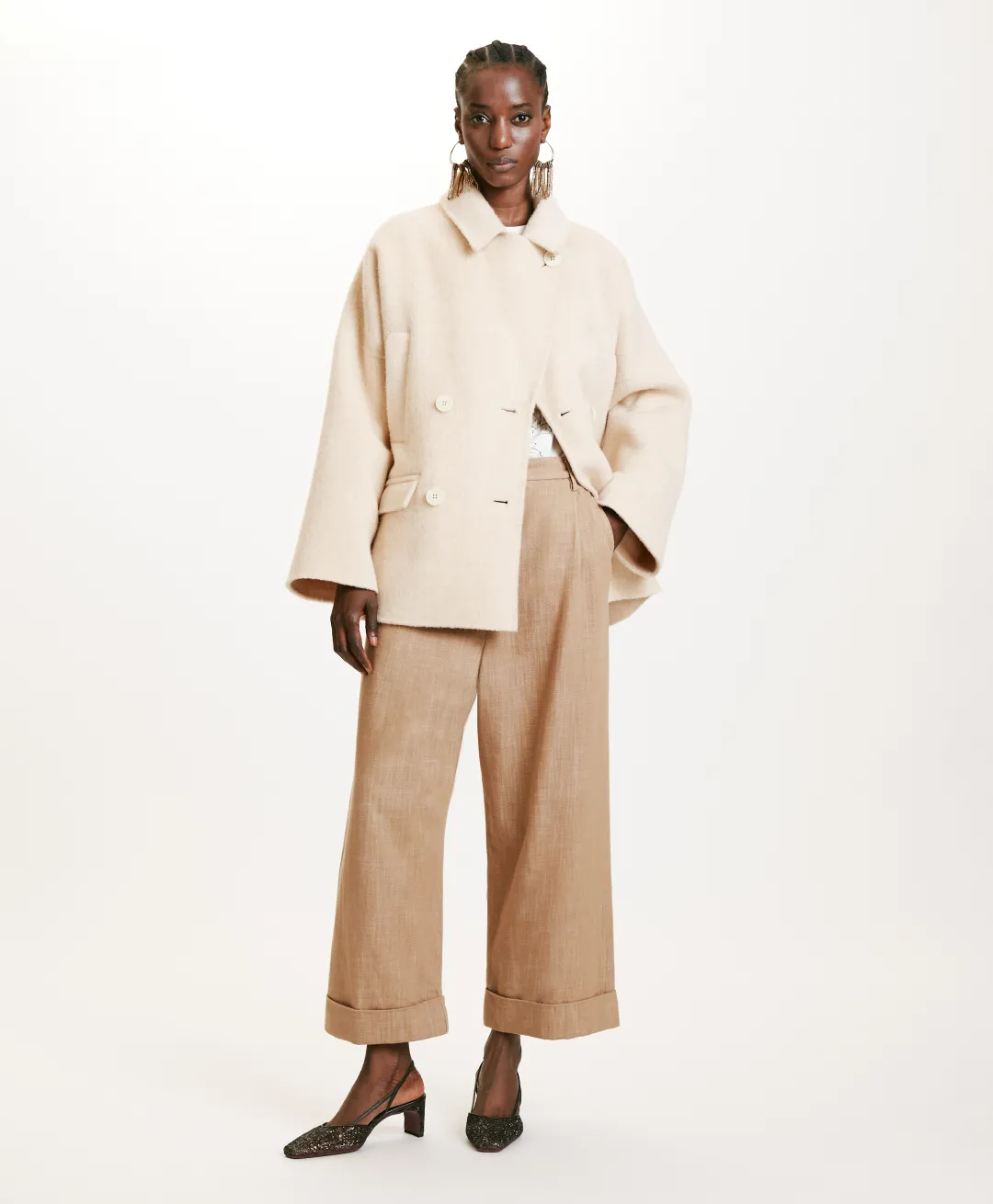 Hot MANTEAU ICHIKA BIS EN PANNE DOUBLE LAINE ALPAGA - Femme Manteaux