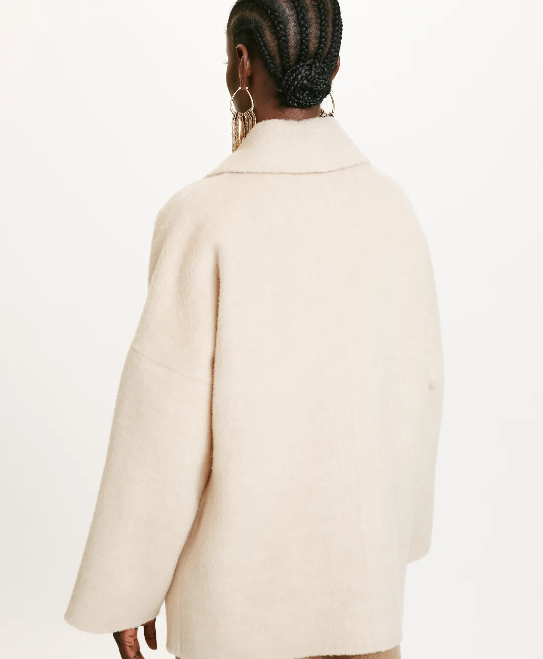 Hot MANTEAU ICHIKA BIS EN PANNE DOUBLE LAINE ALPAGA - Femme Manteaux