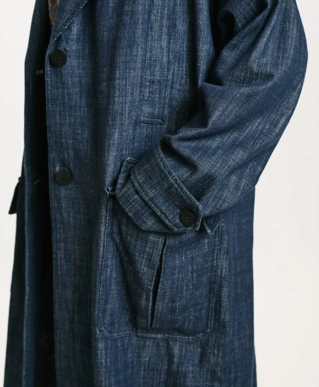 Online MANTEAU JUNKO EN DENIM COULEUR FERME - BLEU JEAN Femme Manteaux