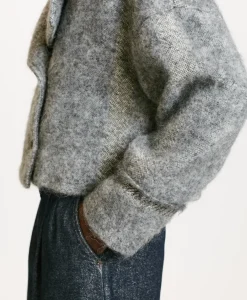 Outlet MANTEAU KENPI EN PANNE LAINE ALPAGA EN GAZE - Femme Manteaux