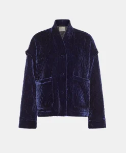 New MANTEAU KUMA EN VELOURS MÉLANGE DE SOIE MATELASSÉ - Femme Manteaux