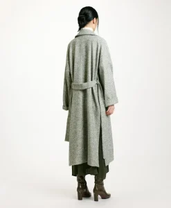 New MANTEAU SAYURI EN CHEVRON BICOLORE - CÉRULÉEN MULTICOLORE Femme Manteaux