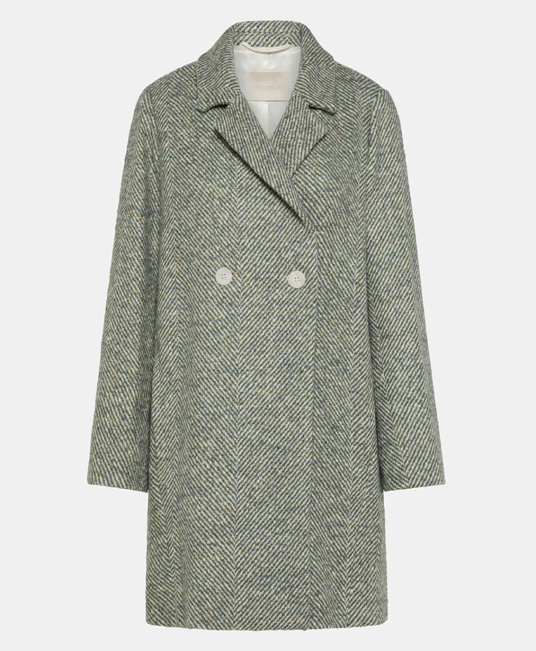 Online MANTEAU SHIBA EN CHEVRON BICOLORE - CÉRULÉEN MULTICOLORE Femme Manteaux