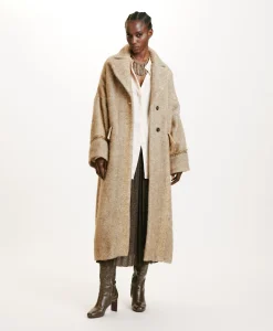 Hot MANTEAU SHIRUKO EN PANNE LAINE ALPAGA EN GAZE - Femme Manteaux