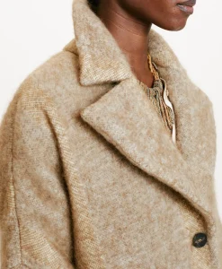 Hot MANTEAU SHIRUKO EN PANNE LAINE ALPAGA EN GAZE - Femme Manteaux