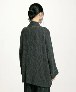 Clearance MANTEAU TARA EN PIED-DE-POULE SEERSUCKER - Femme Manteaux